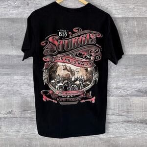Sturgis 2015 Black Hills Motorcycle Rally T Shirt Adult M 75th Anniversary Biker